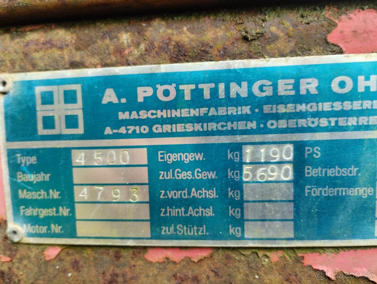 Rozmetadlo na hnoj - 2