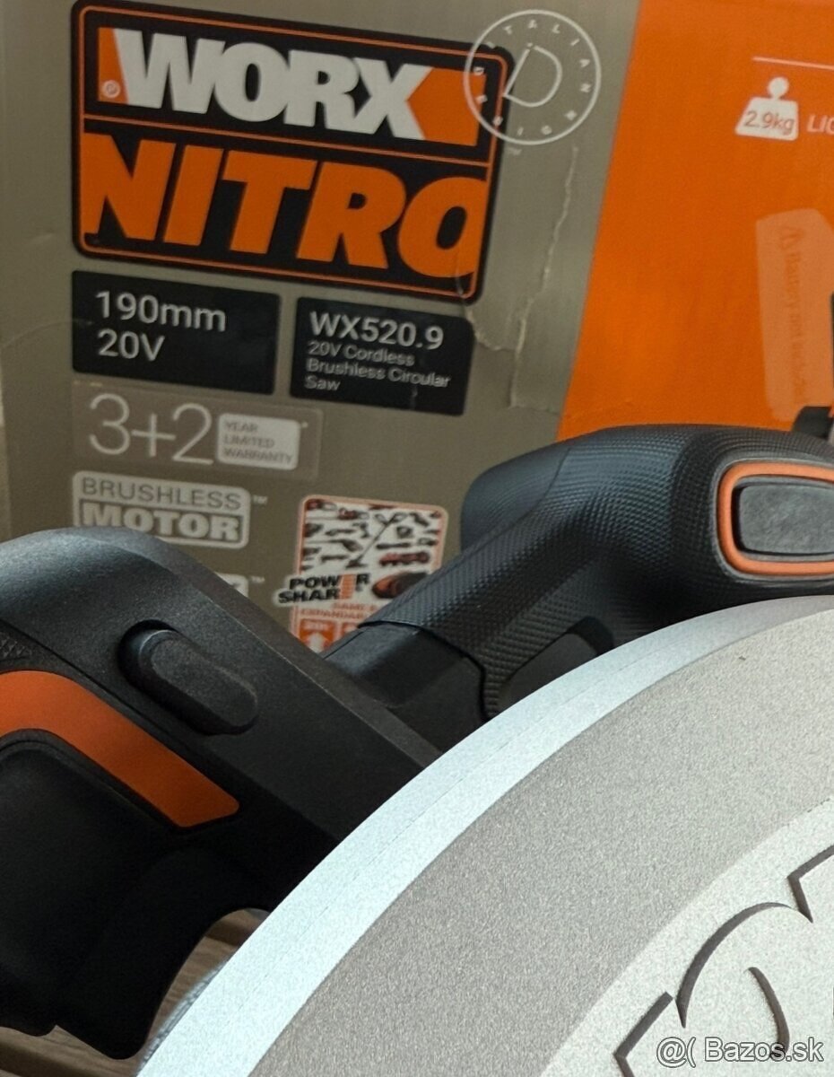 okružná píla WORX 20V - 2