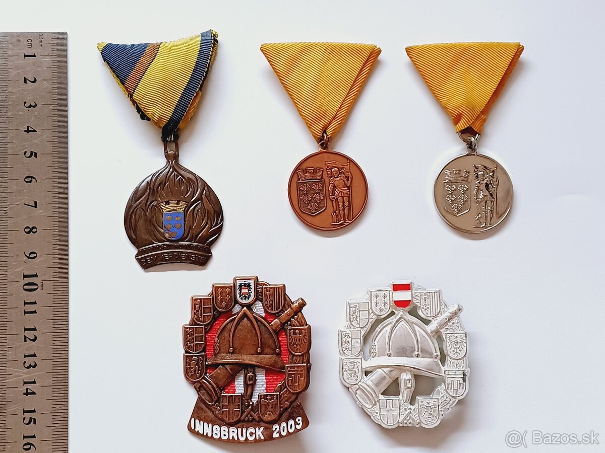 Hasičské odznaky požiarnici Rakusko - 2