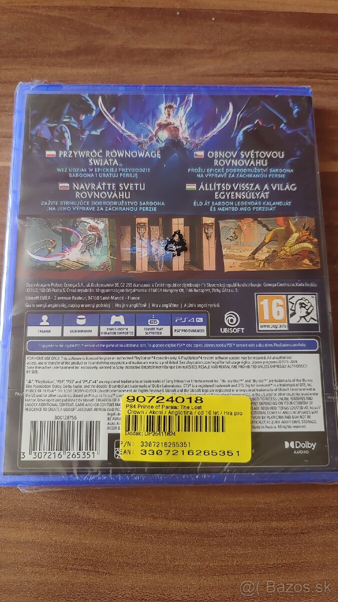 Predám novú hru PRINCE OF PERSIA na konzolu PS4/PS5 - 2