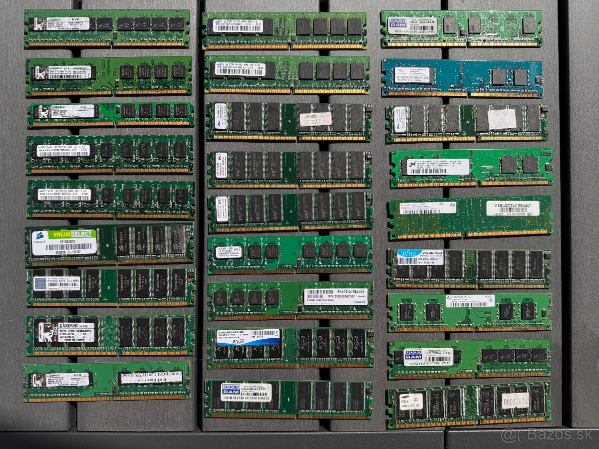 PC RAM pamäte: 256 MB, 512 MB, 1 GB a 2 GB - 2