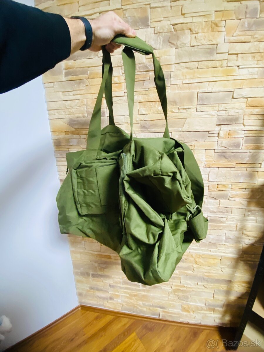 Vojenská taška / batoh – zelená, cca 40 l - 2