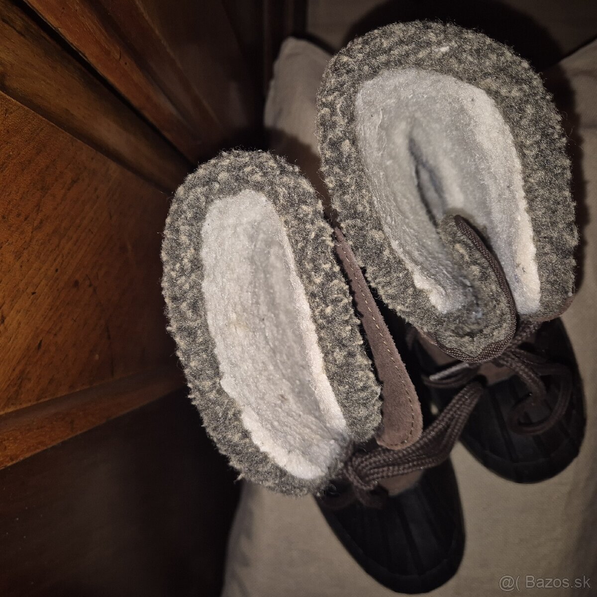 Čižmy koža/vlna č.35-36 - 2