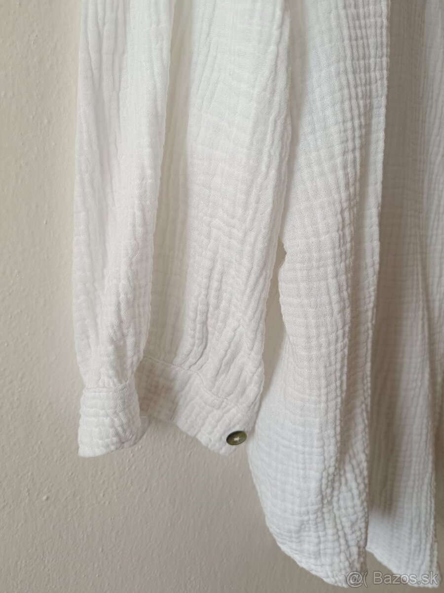 Biela bavlnená košeľa - 2