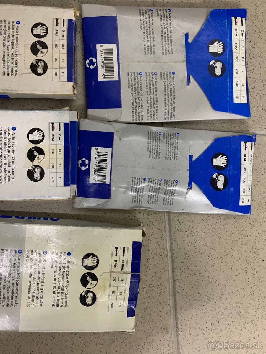 Vrtáky do železa priemer 8, 9, 11, 12.5 - 2