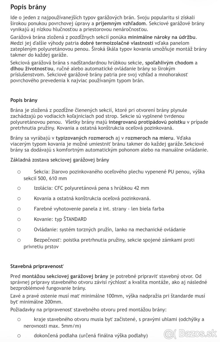 Garážová brána - 2