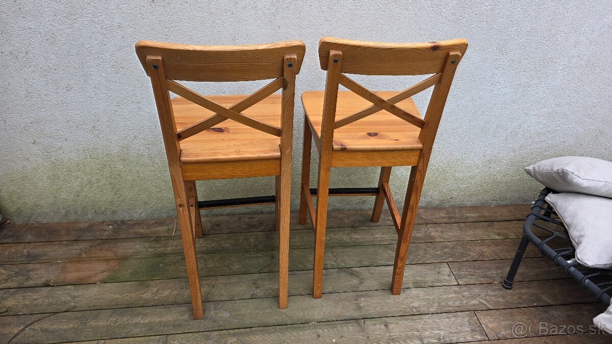 Barová stolička 2 ks IKEA INGOLF - 2