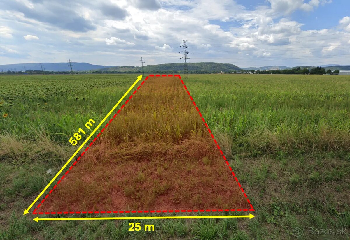 Beckov – 3.250 m2 ORNÁ PÔDA - 2