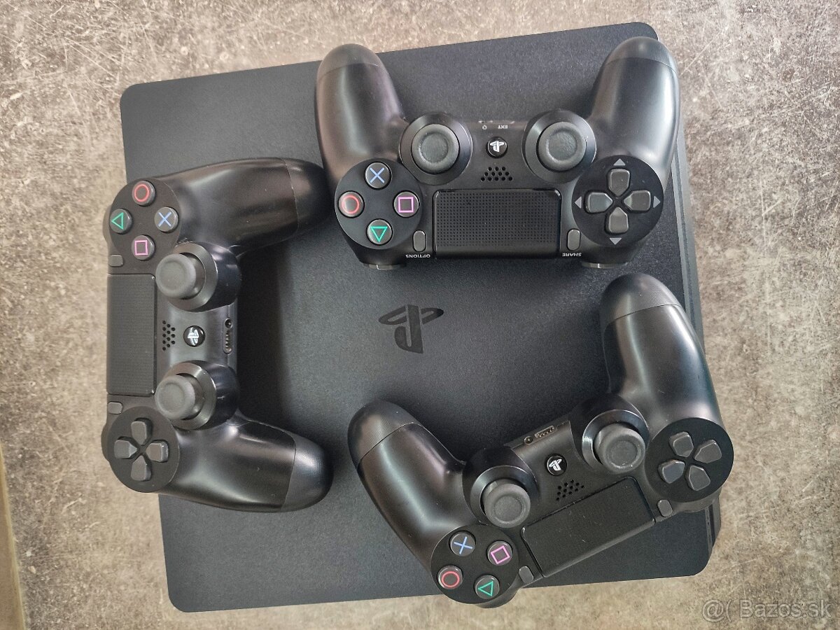 Playstation 4 slim 1tb-3x dualshock - 2