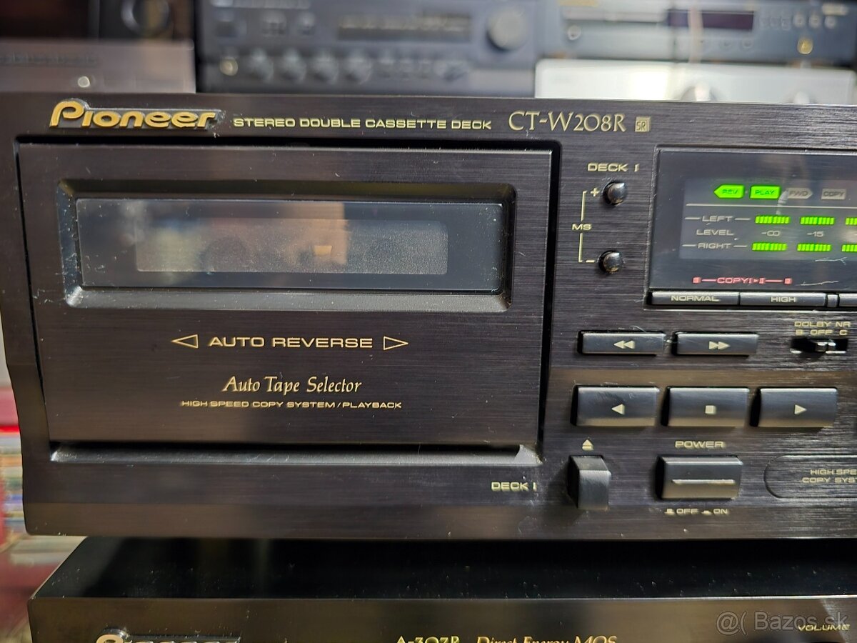 Pioneer A307R +CT-W208R zosilňovač a dual deck - 2