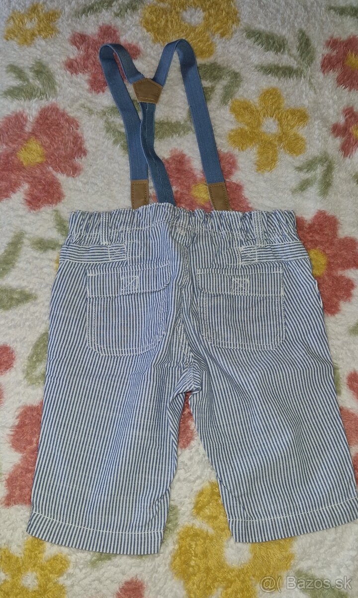 Šortky s trakmi H&M, v.92 - 2