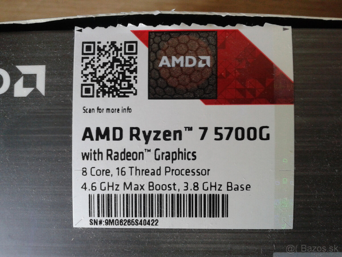 AMD Ryzen 7 5700G s výkonným chladičom - 2