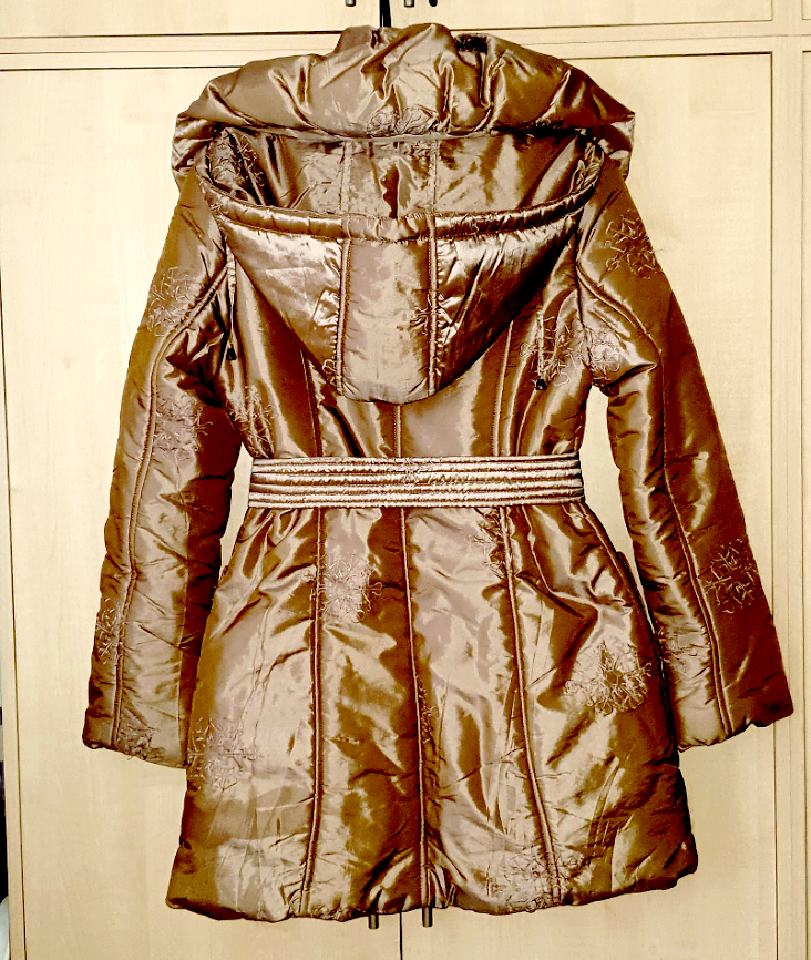 Zimná bunda zlatá v.L - 2