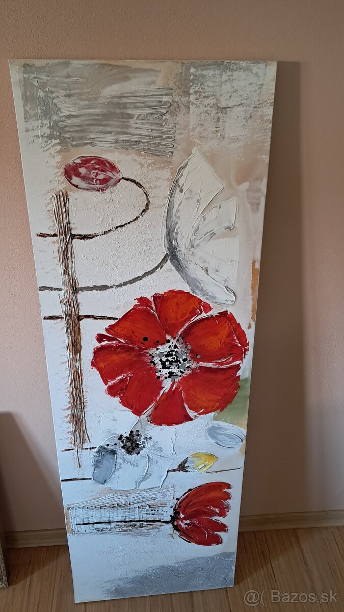 Obraz kvety 150x50 cm - 2