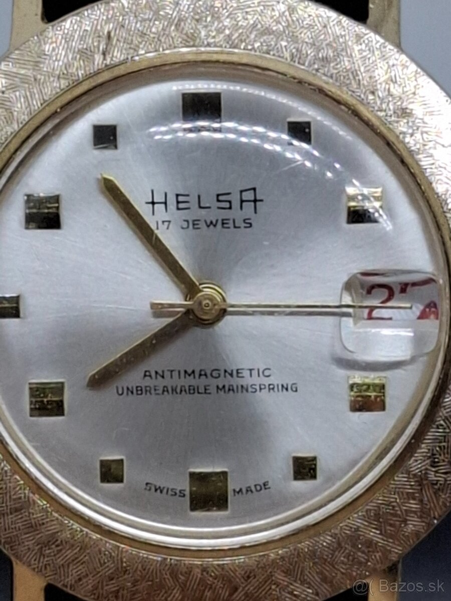 Predám funkčné Švajčiarske hodinky HELSA 17 jewels Antimagne - 2
