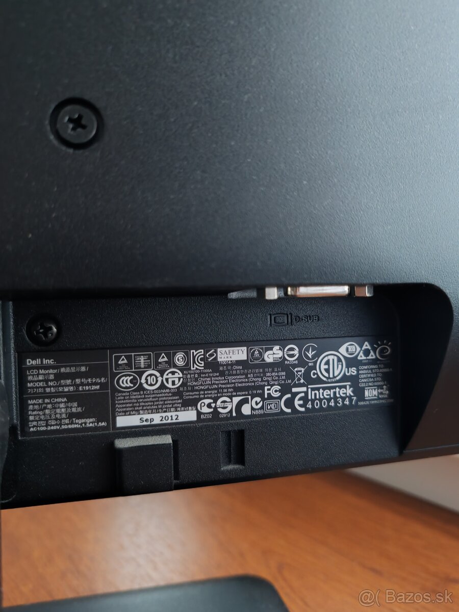 Lcd monitor dell 18.5" model E1912Hf - 2