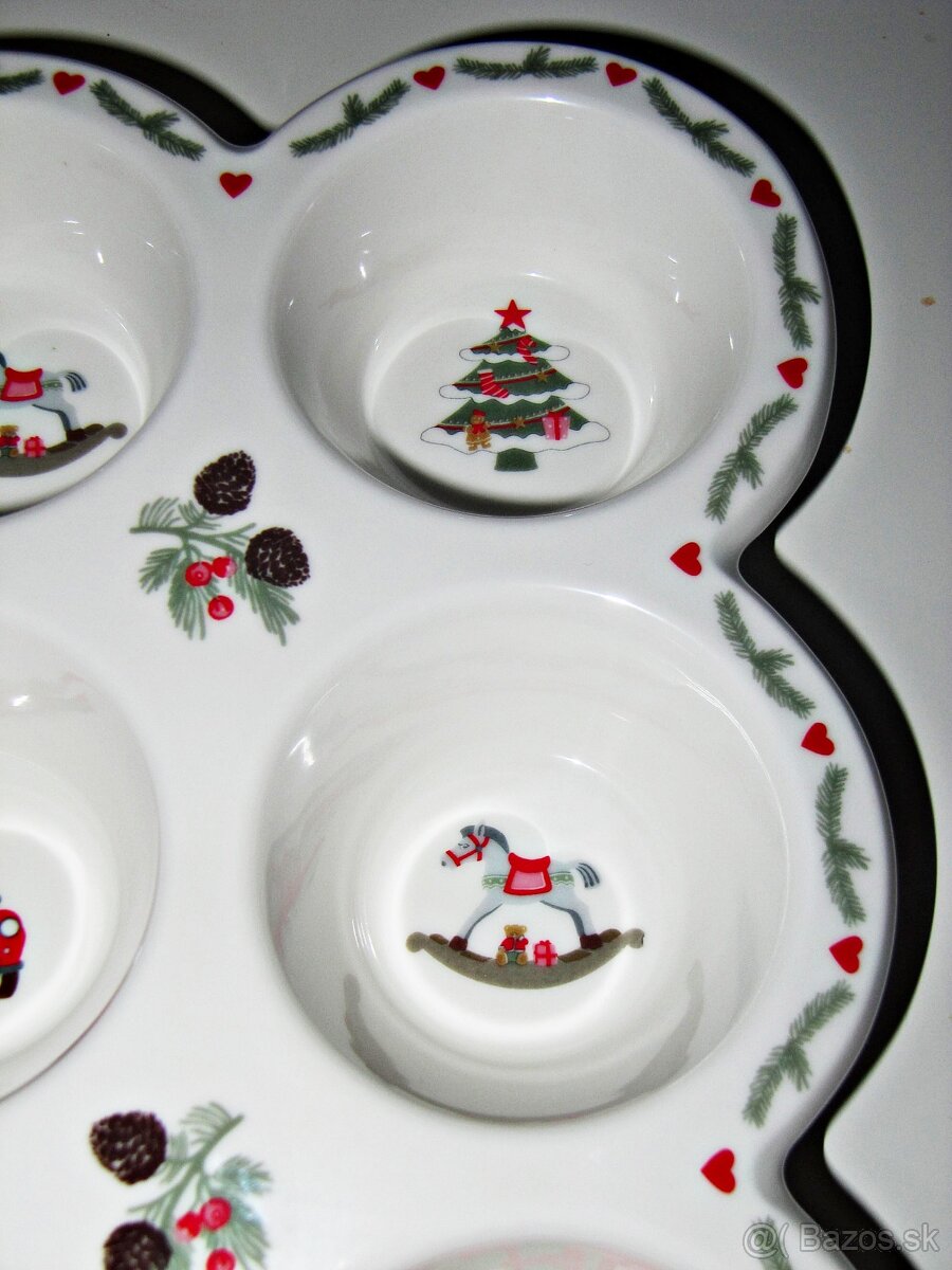 Vianočná porcelánová misa Green Gate - 2