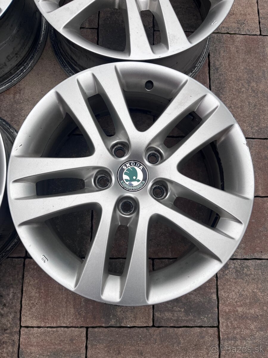 Orig. hliníkove disky Skoda R16, 5x112 - 2