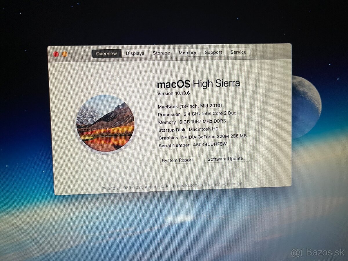 Predam macbook pro 13” rok 2010 - 2