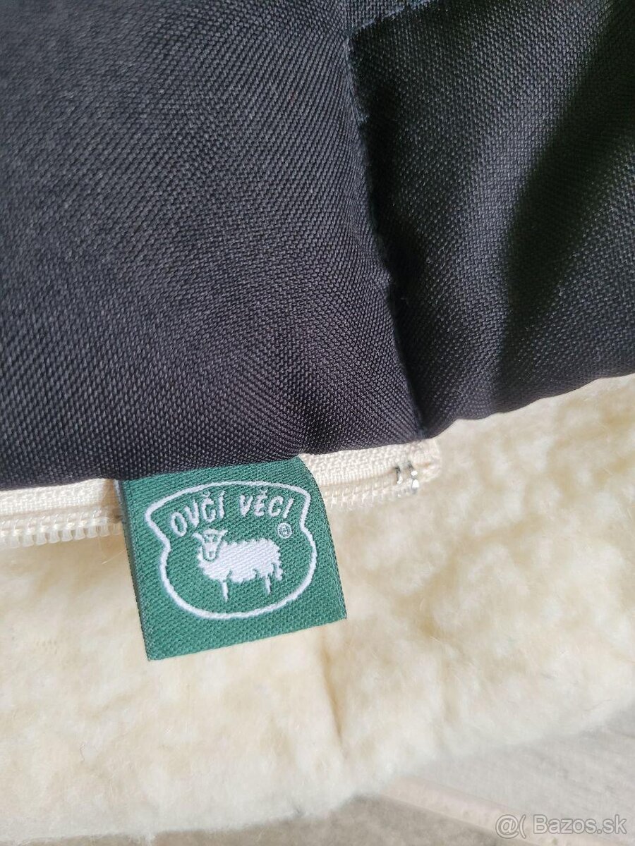 Kvalitný fusak + madlá na kočík - ovčia merino vlna - 2