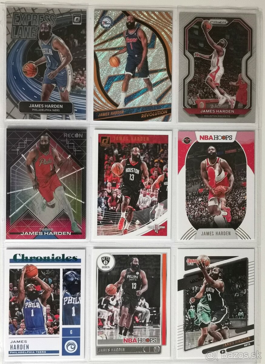 Nba karty Harden 30 kariet - 2