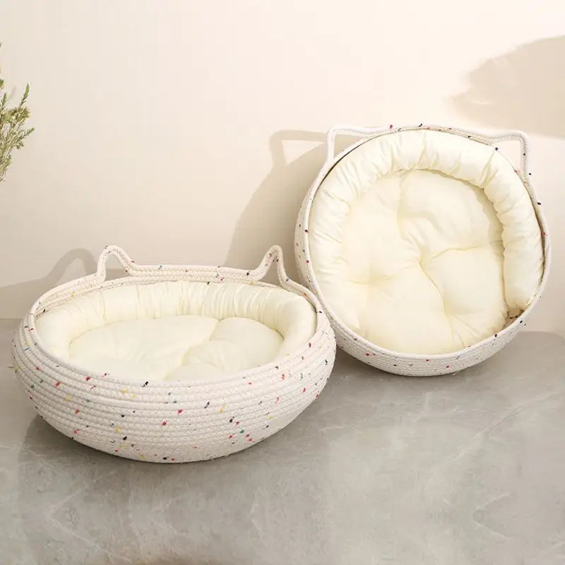 Pelech hniezdo – biela žihaná, veľkosť L do 10kg. - 2