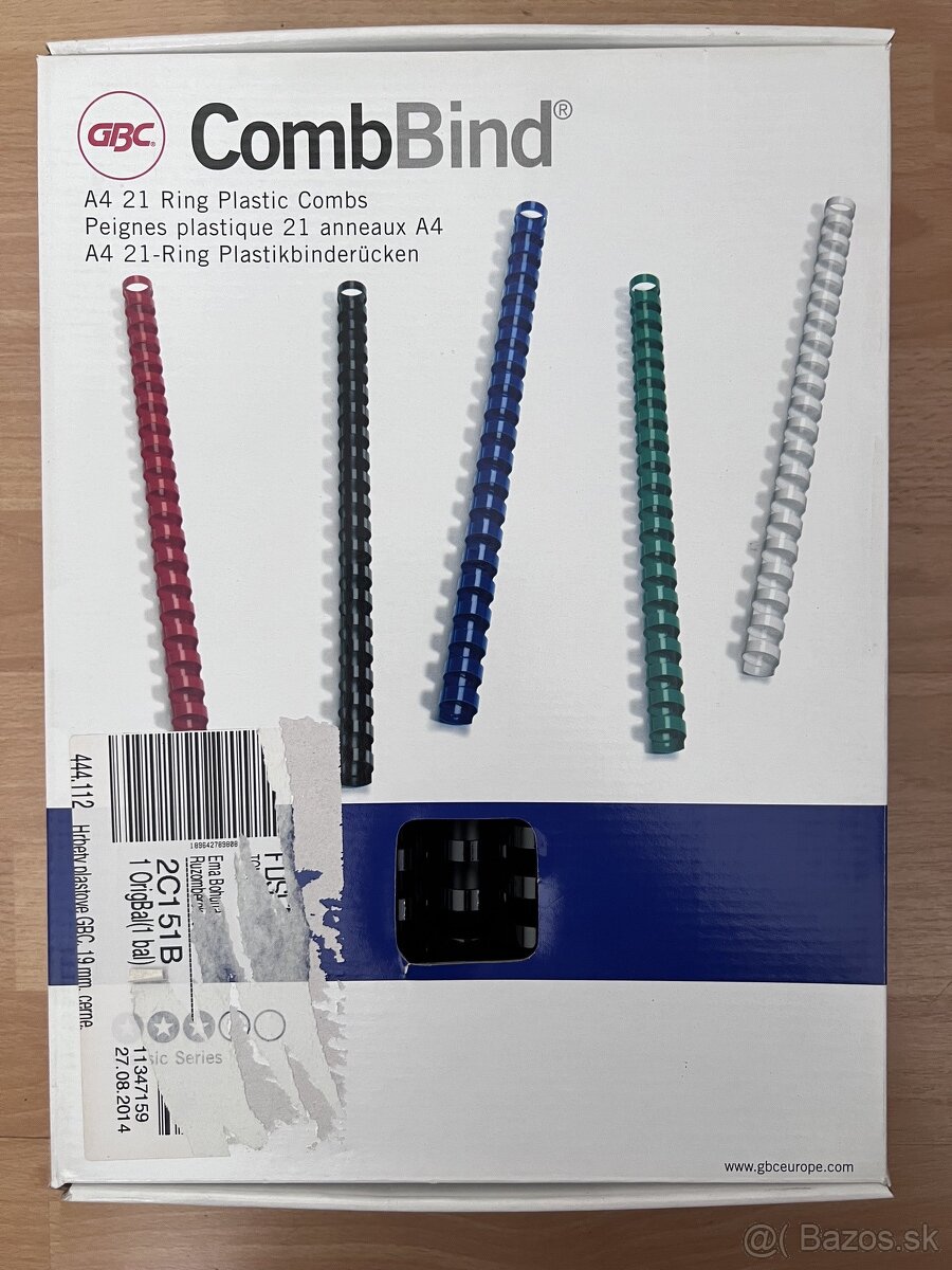 Viazací hrebeň A4 19 mm - 2