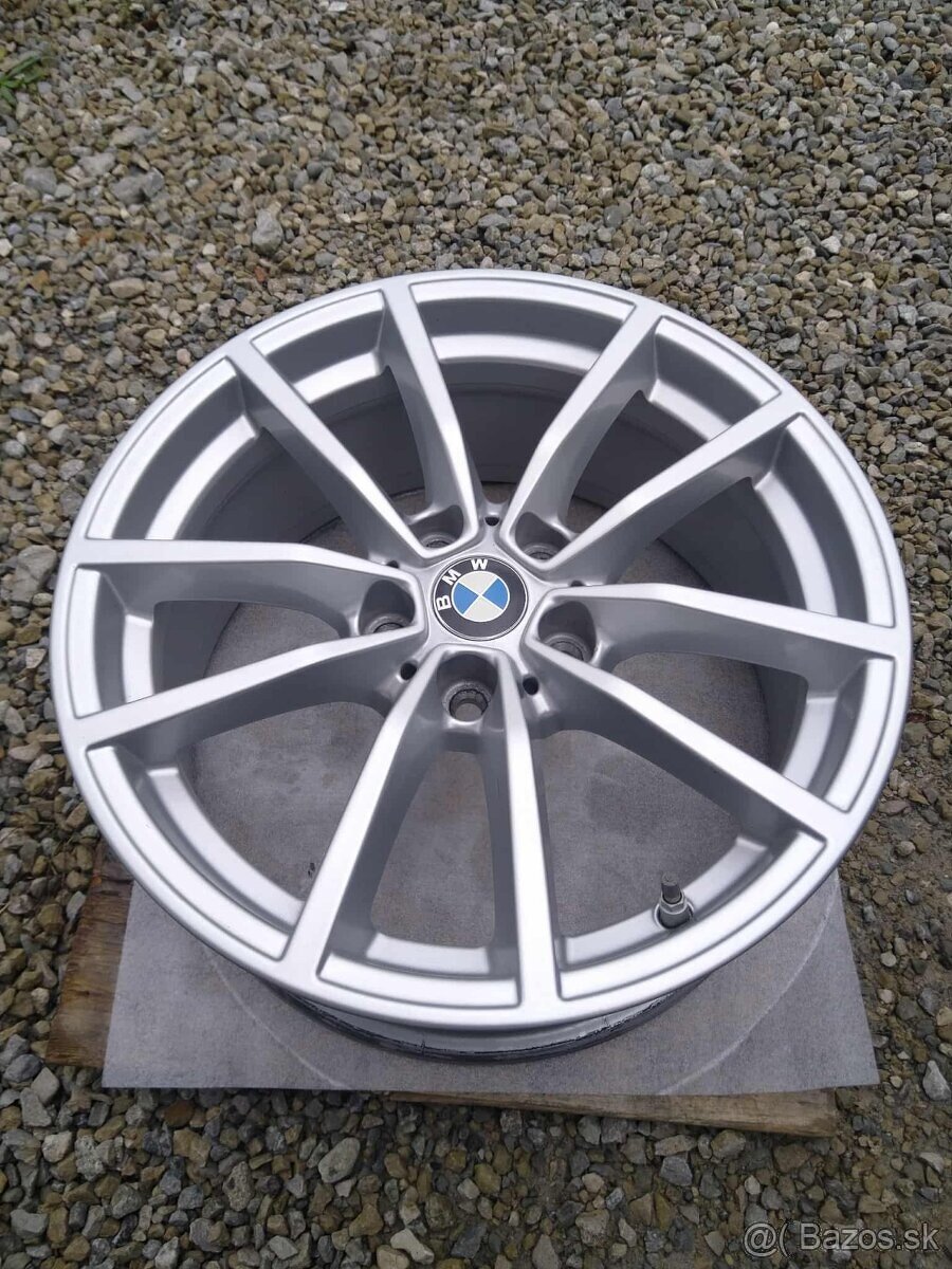 17" alu BMW 5 x 112 + TPMS originál TOP stav + zimné pneu - 2