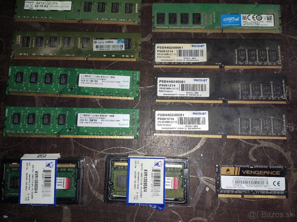 Rôzne pamäte RAM - 2