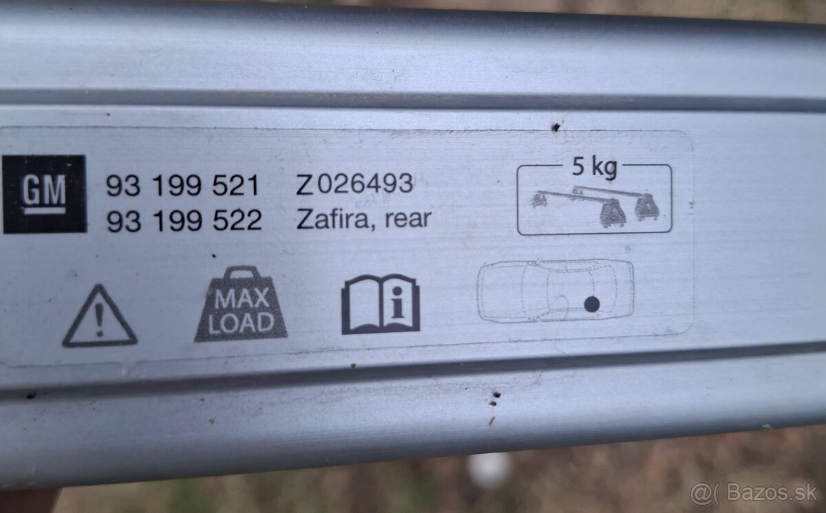 Strešný nosič Opel Zafira B - 2