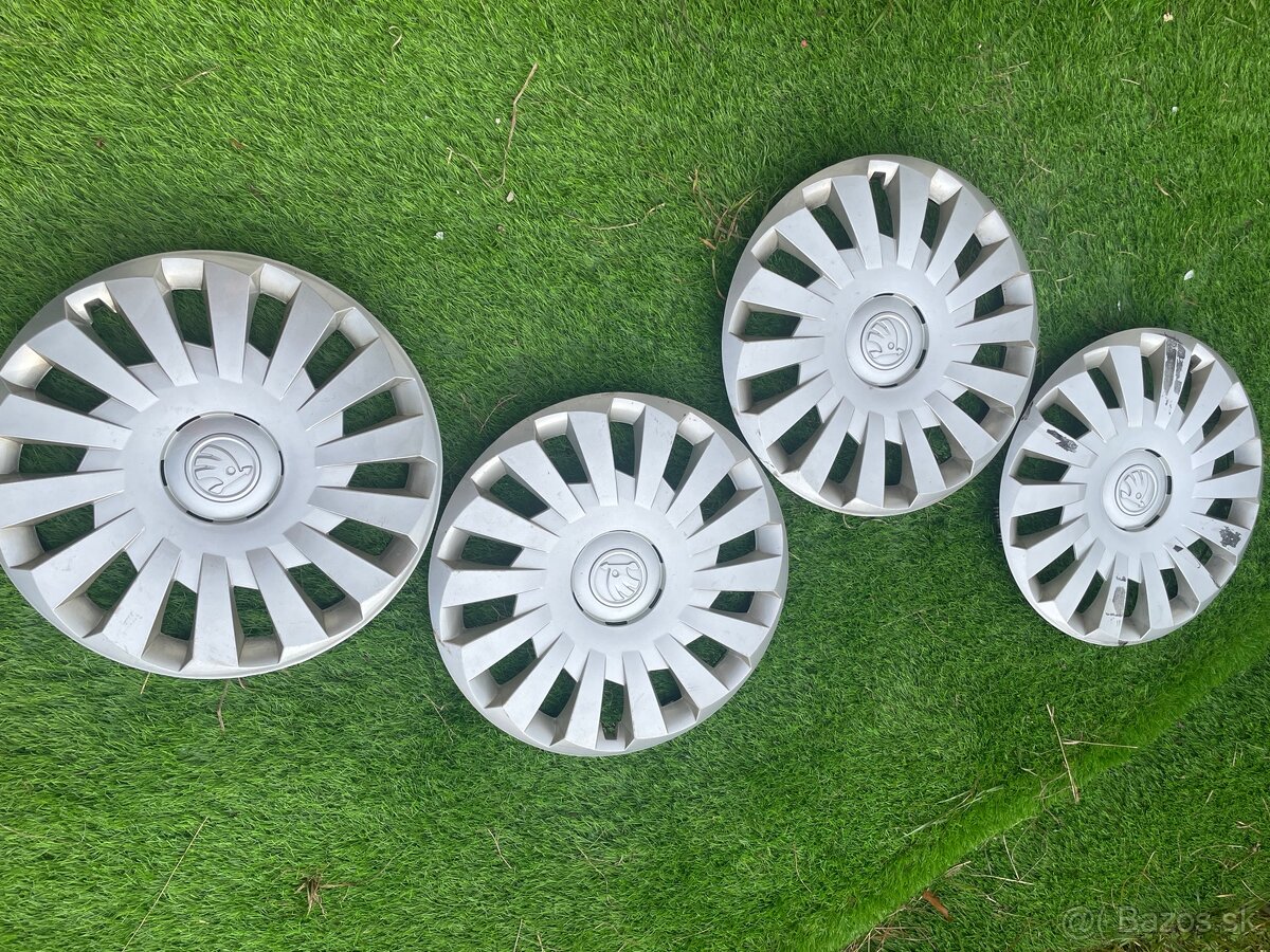 Originálne puklice / kryty kolies Škoda - 2