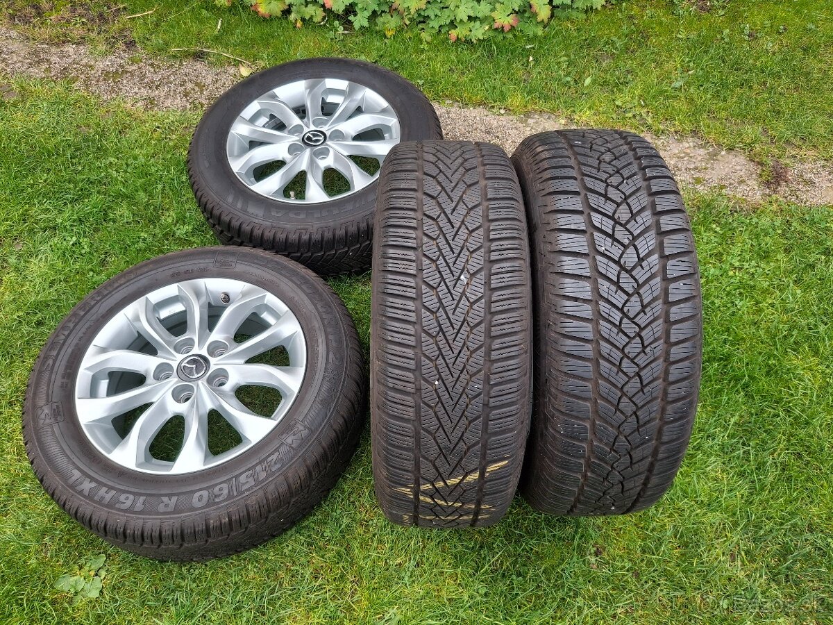 16" ALU 5x 114,3 /MAZDA,..orig/ zimné 215/60 r16 + TPMS - 2