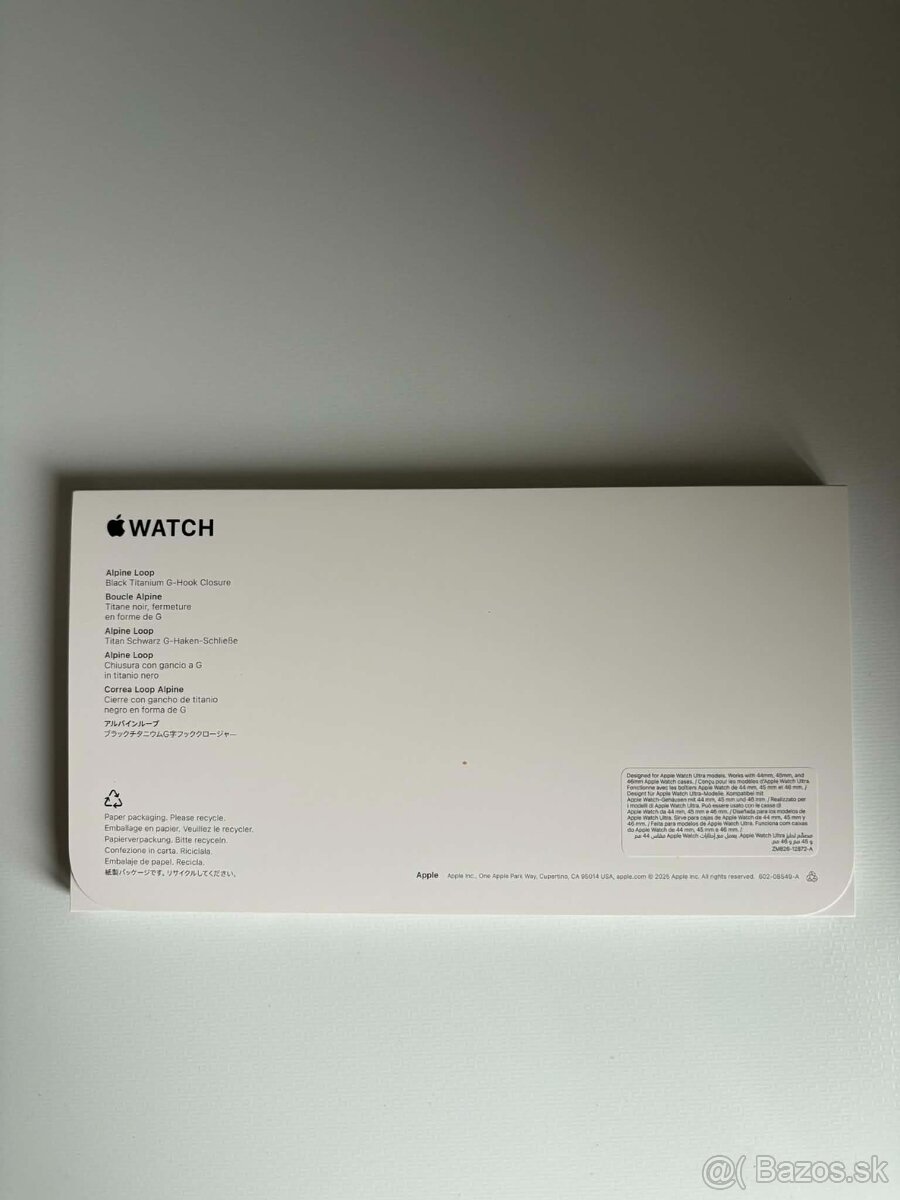 Apple Watch Black Alpine Loop – veľkosť M. - 2