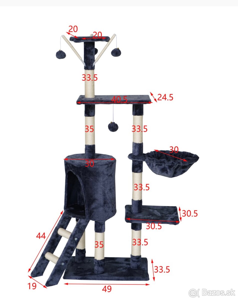 Škrabadlo pre mačku 138cm - 2