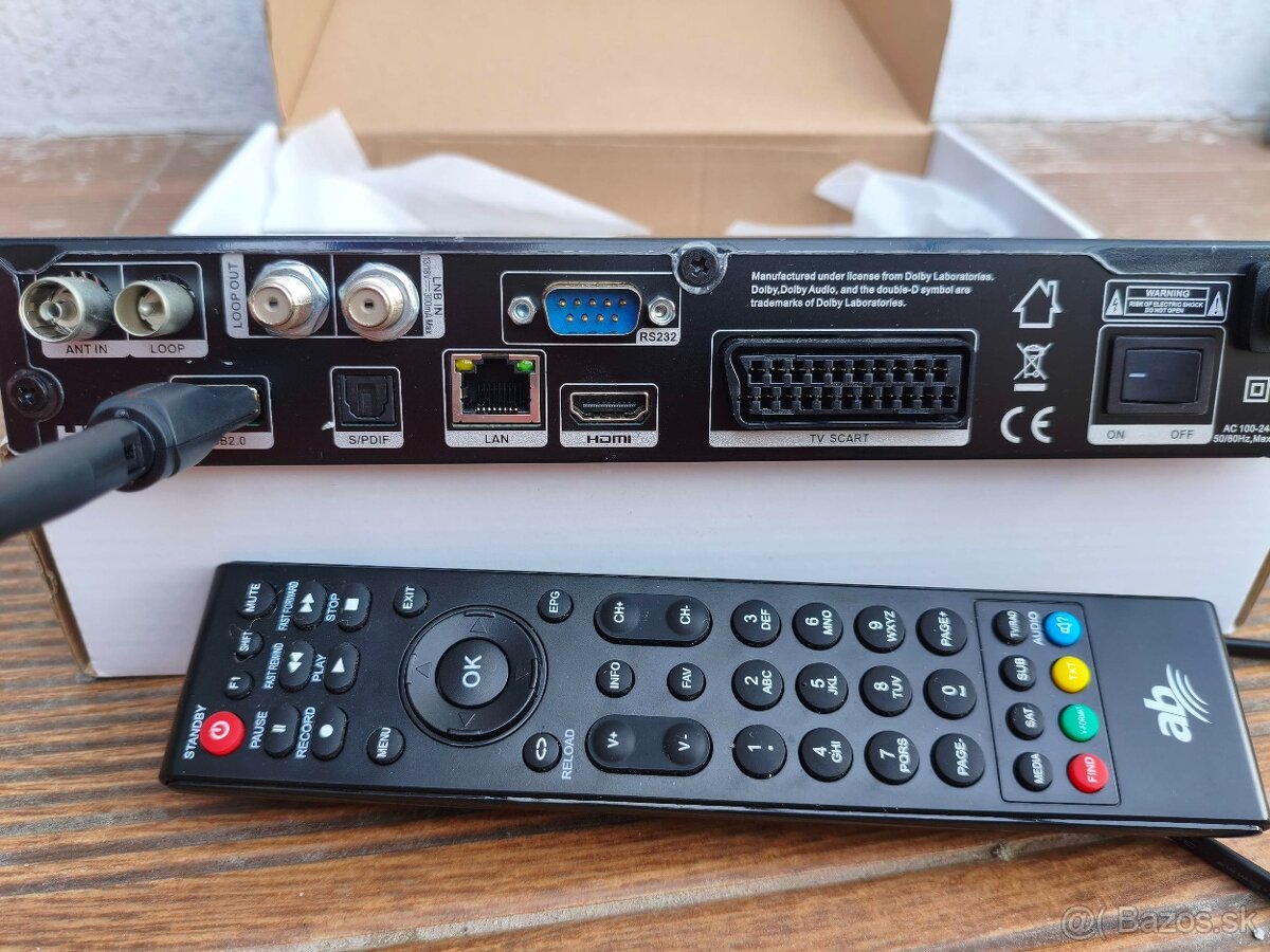 Satelitný prijímač Ab CryptoBox 725HD combo - 2