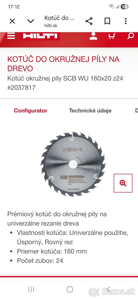 Kotúč HILTI - 2