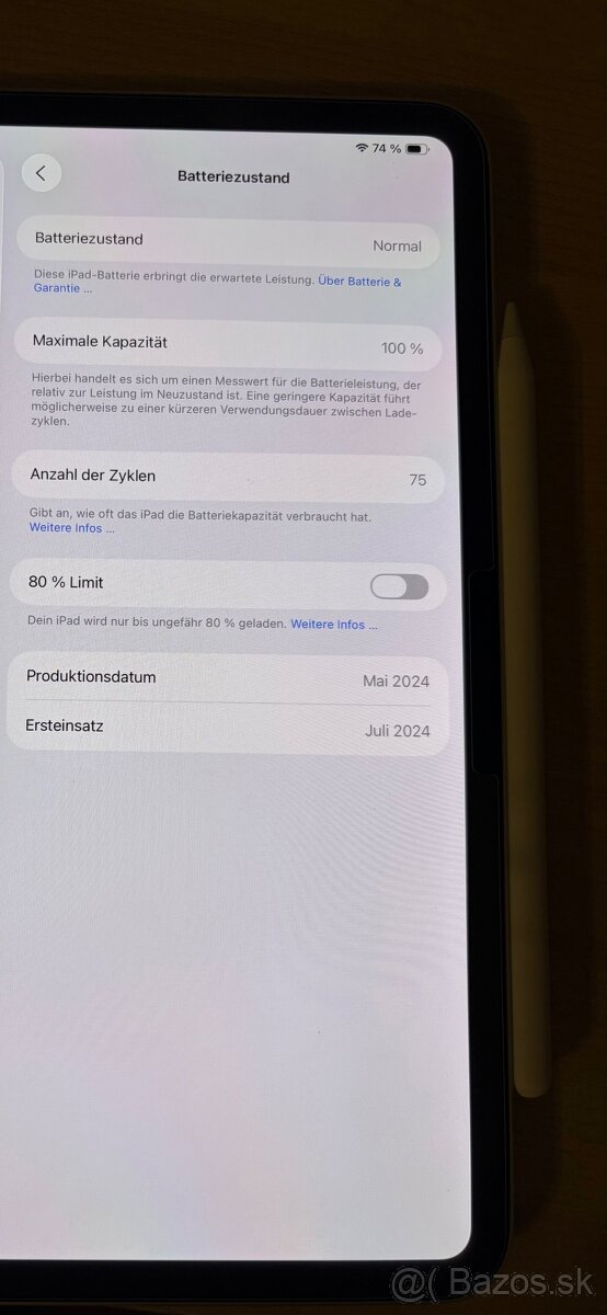 iPad Pro 11” 256GB + originál púzdro + Apple Pencil Pro - 2
