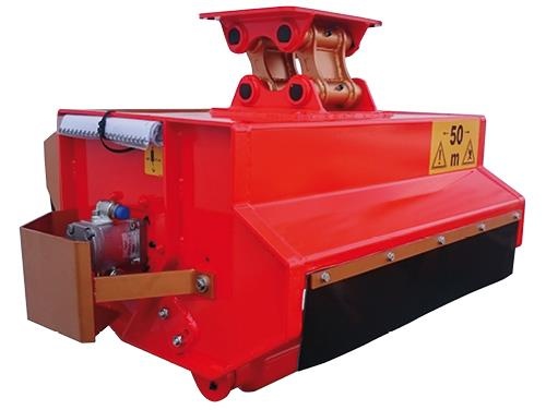 výroba na mieru - lesná fréza / mulčovač pre bager do 16 ton - 2