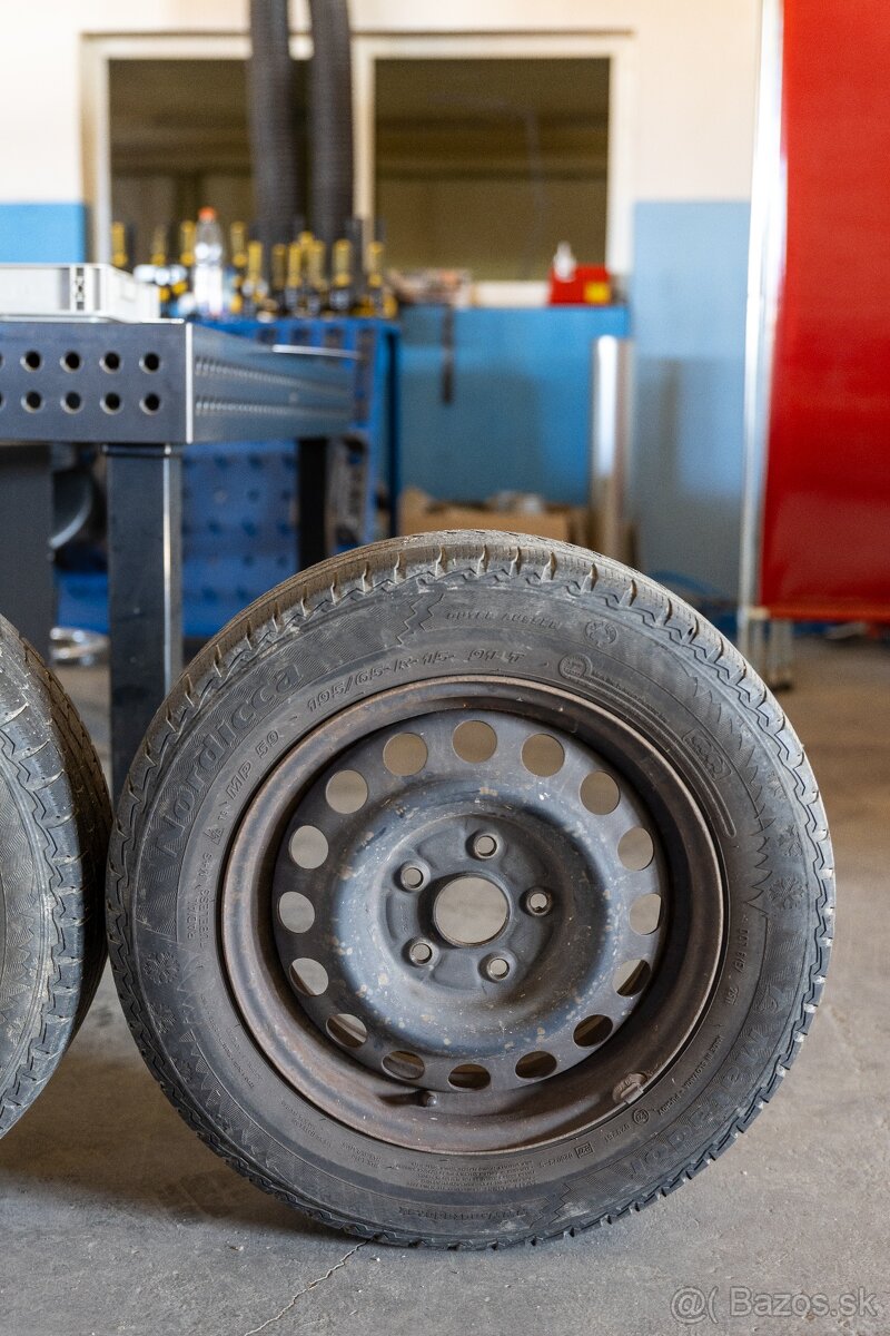 plechové disky 5×114,3 R15 + zimné pneumatiky - 2