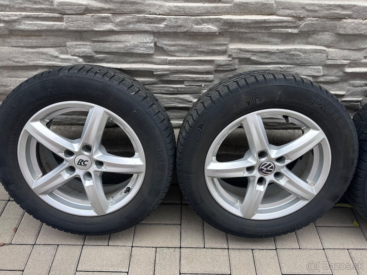 Alu disky R 16 + 205/60 R16 - zimné Continental TS830 P - 2