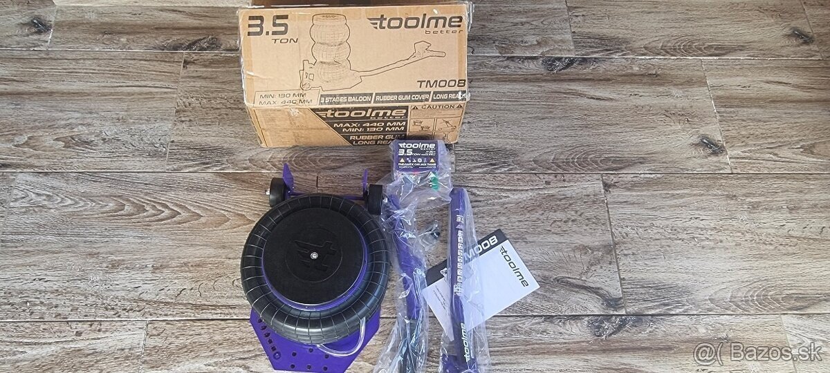 Predám Toolme pneumatický vankúšový zdvihák od 13cm do 44cm - 2