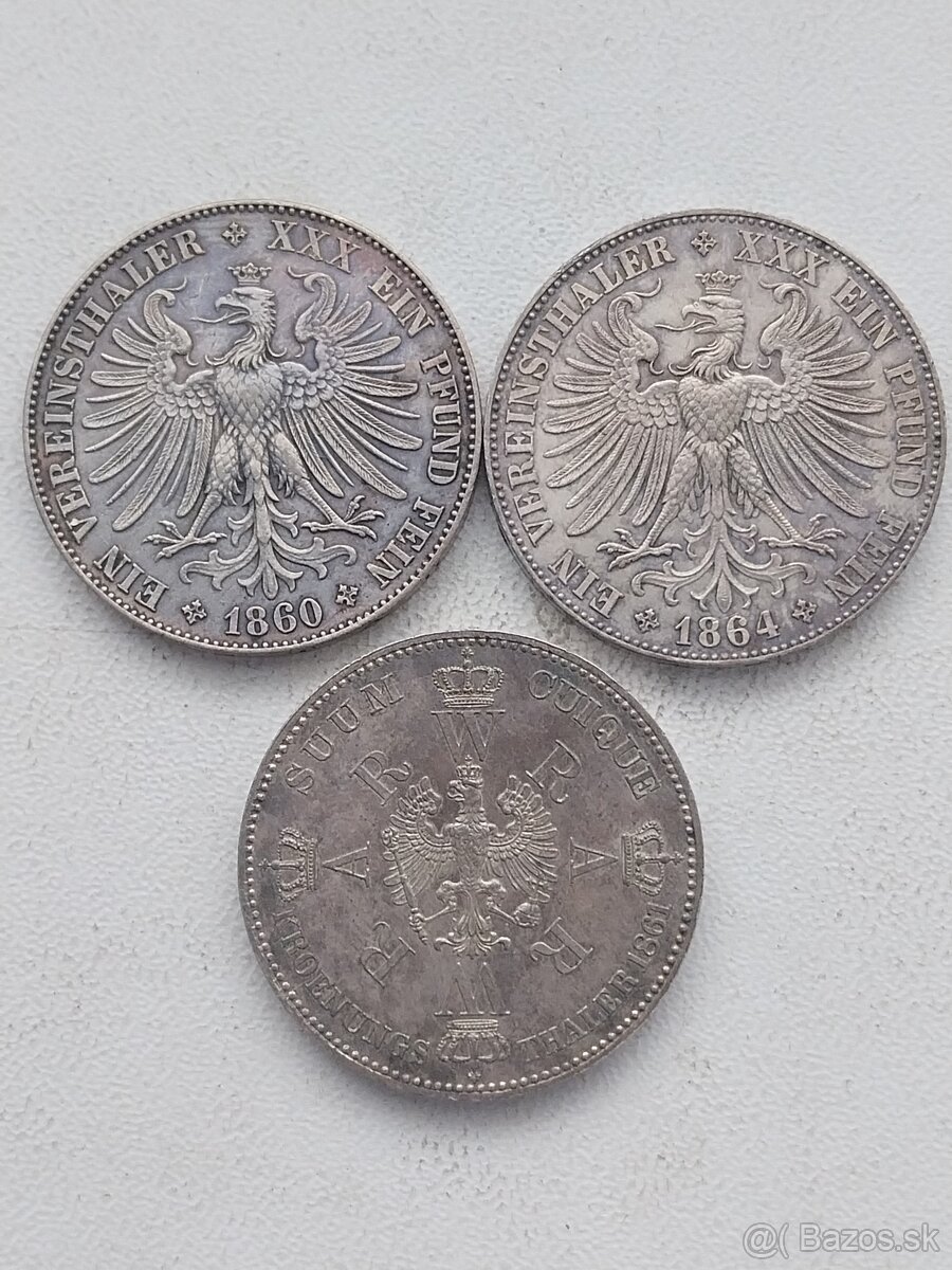 Mince strieborne Toliare a 5 marka nemecko - 2