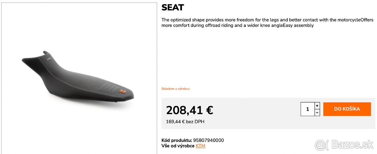 KTM 390 adventure sedlo 20-24 - 2