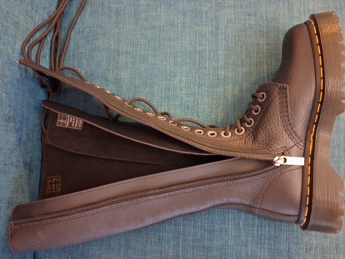 Dr.Martens vysoké kožené čizmy - 2