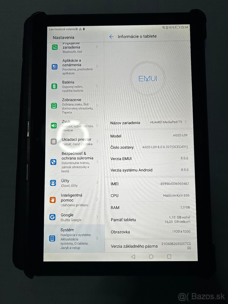 Predám tablet Huawei Mediapad T5 - 2