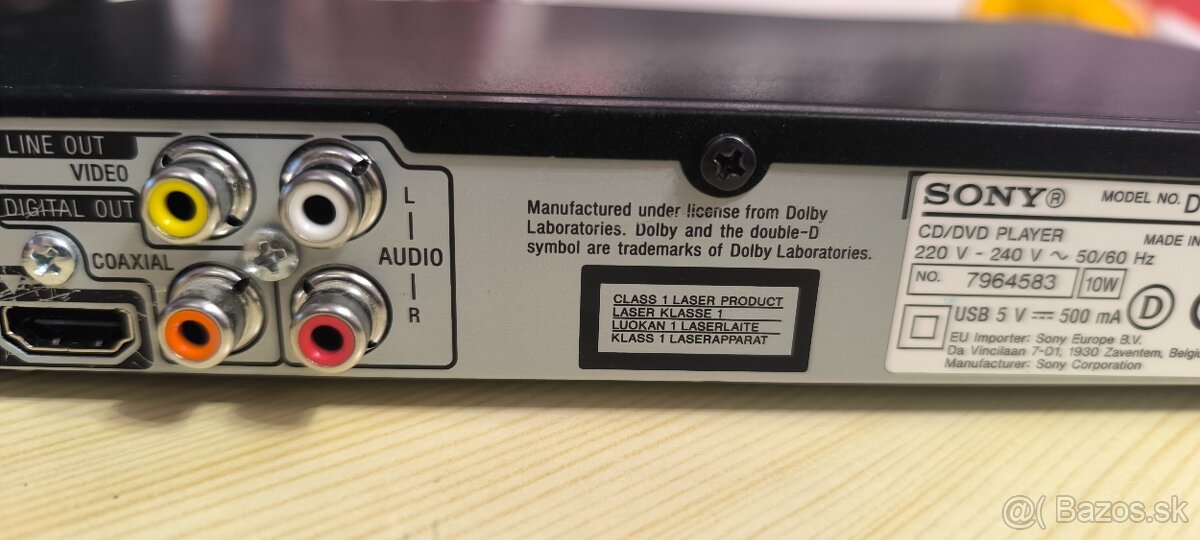 Predám DVD prehrávač Sony. - 2