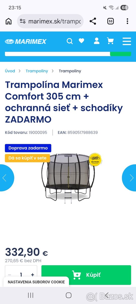 Trampolína Marimex Comfort 305 cm - 2