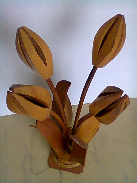 Drevené tulipány - 2