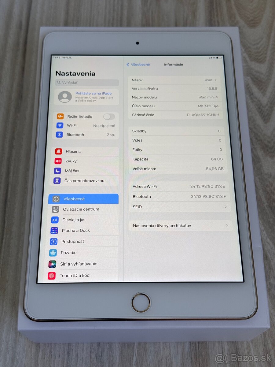 Apple iPad mini 4, 64GB, Wi-Fi, Gold - 2
