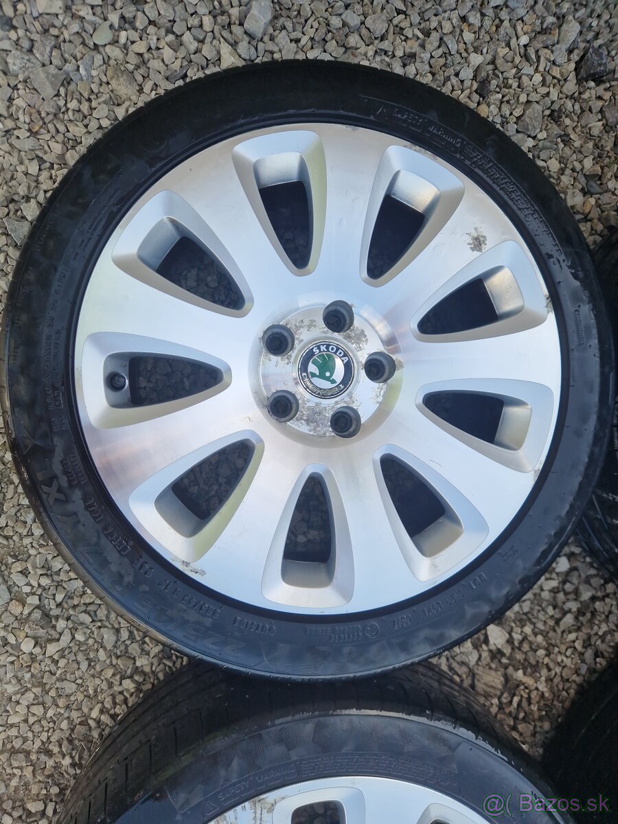 Škoda alu disky s pneu 5x112 - 2